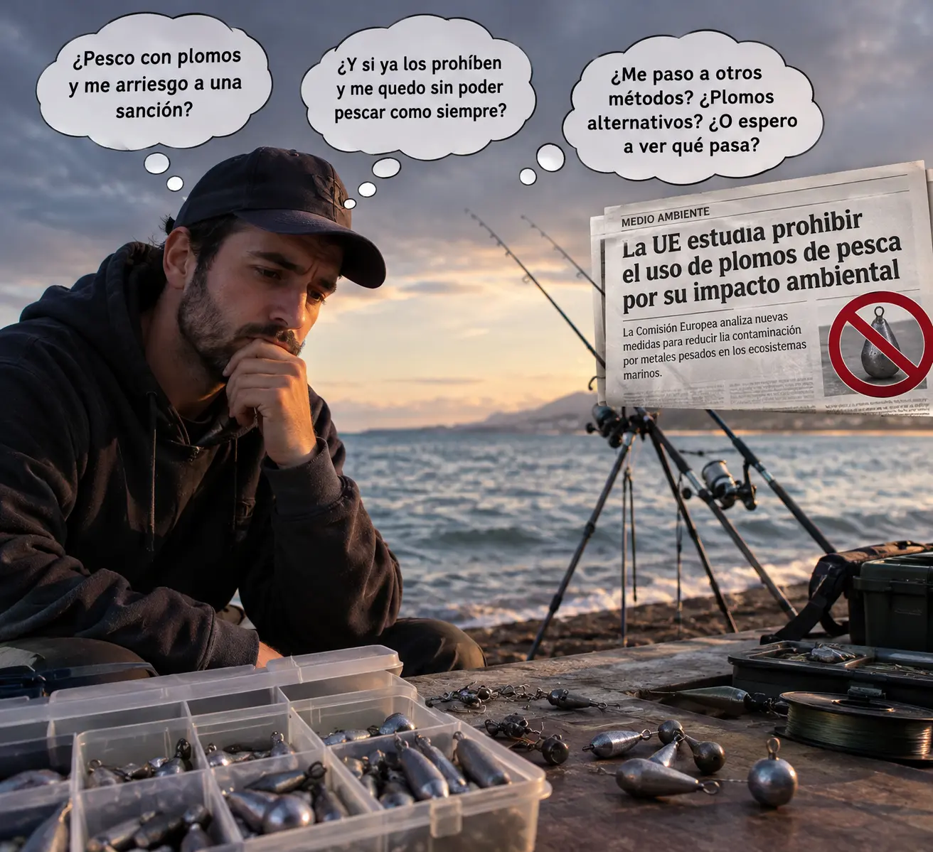 Prohibicion de plomos para pescar